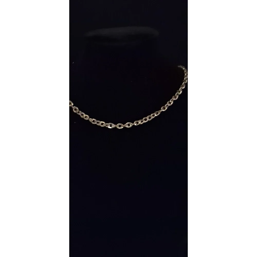 Vintage 3 Strand Gold Tone Net Encased Beads Necklace‎